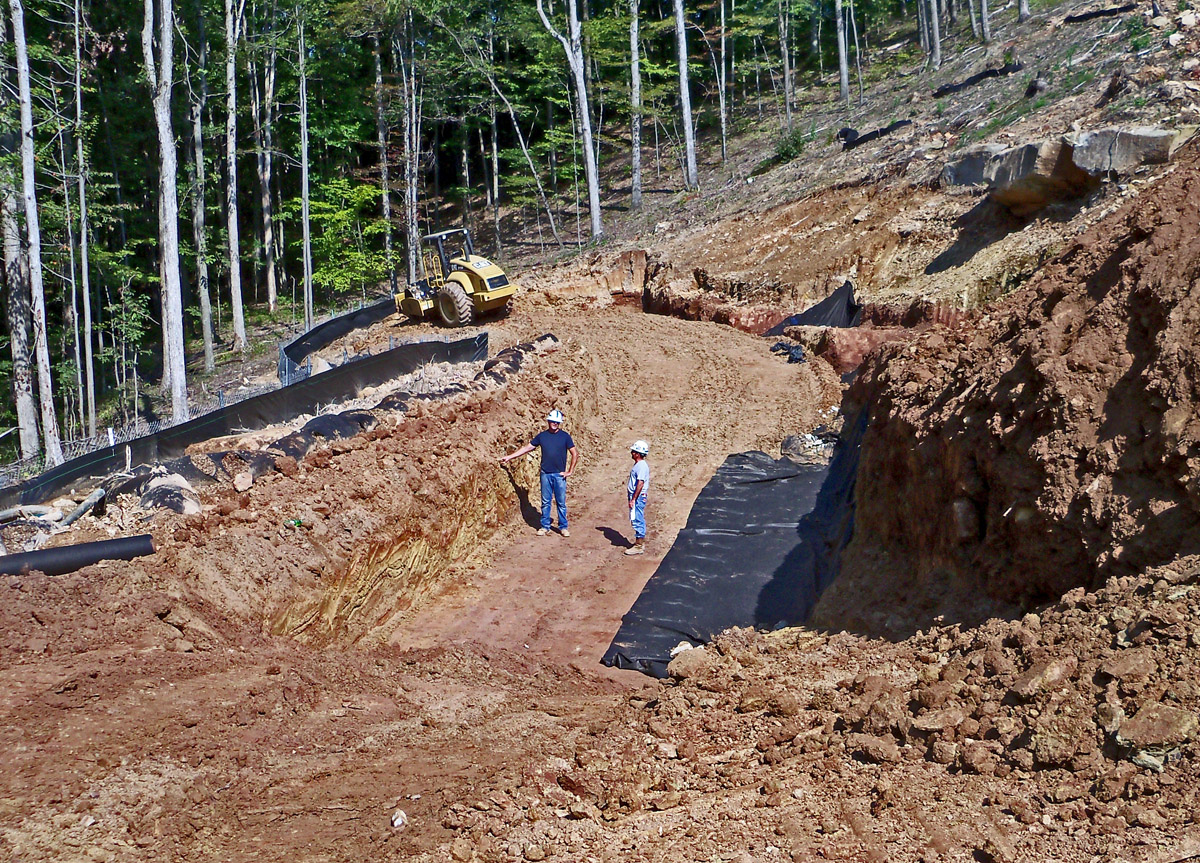 Toe Key Preparation for Fill Site